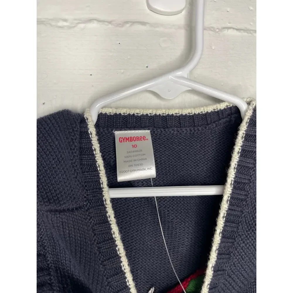 NEW Gymboree Apple Sweater Vest Size 10 100% Cotton